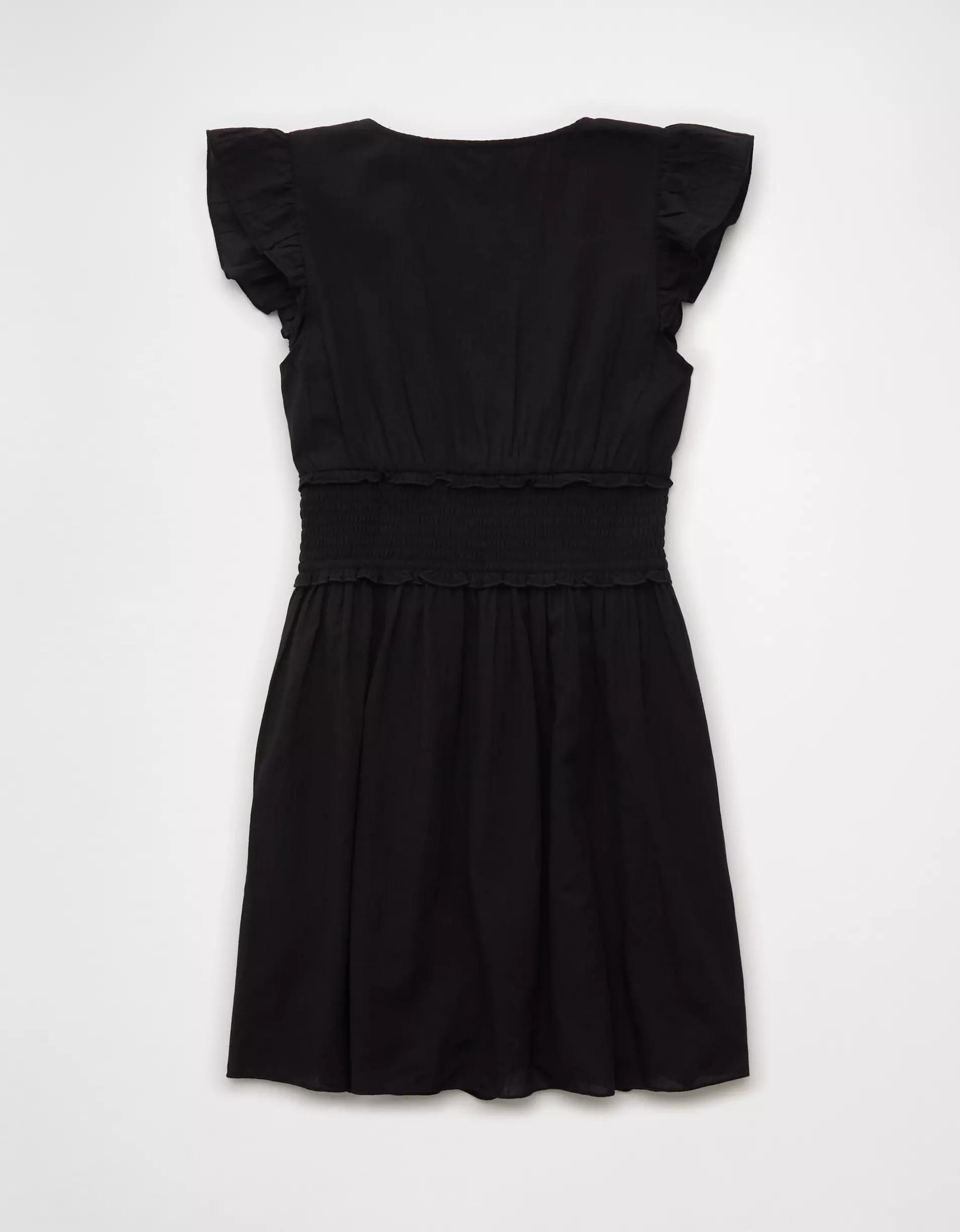 AE Smocked Flutter Sleeve Mini Dress Product Image