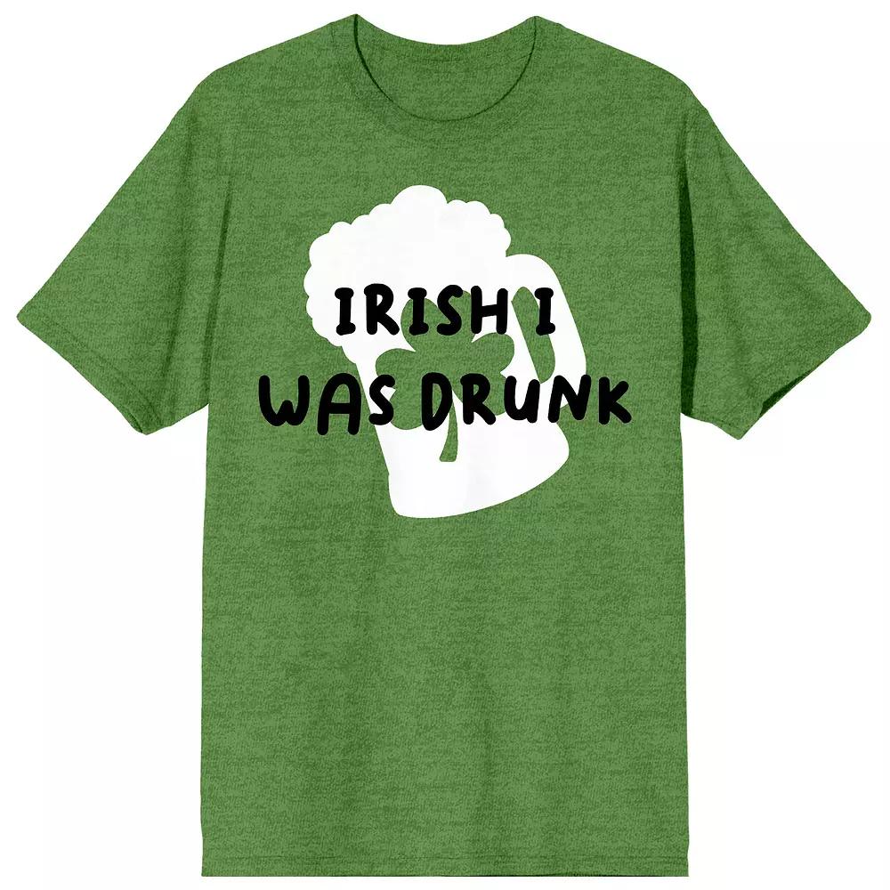Men's St. Pats Irish I Was Drunk Tee, Size: XL, Green Product Image