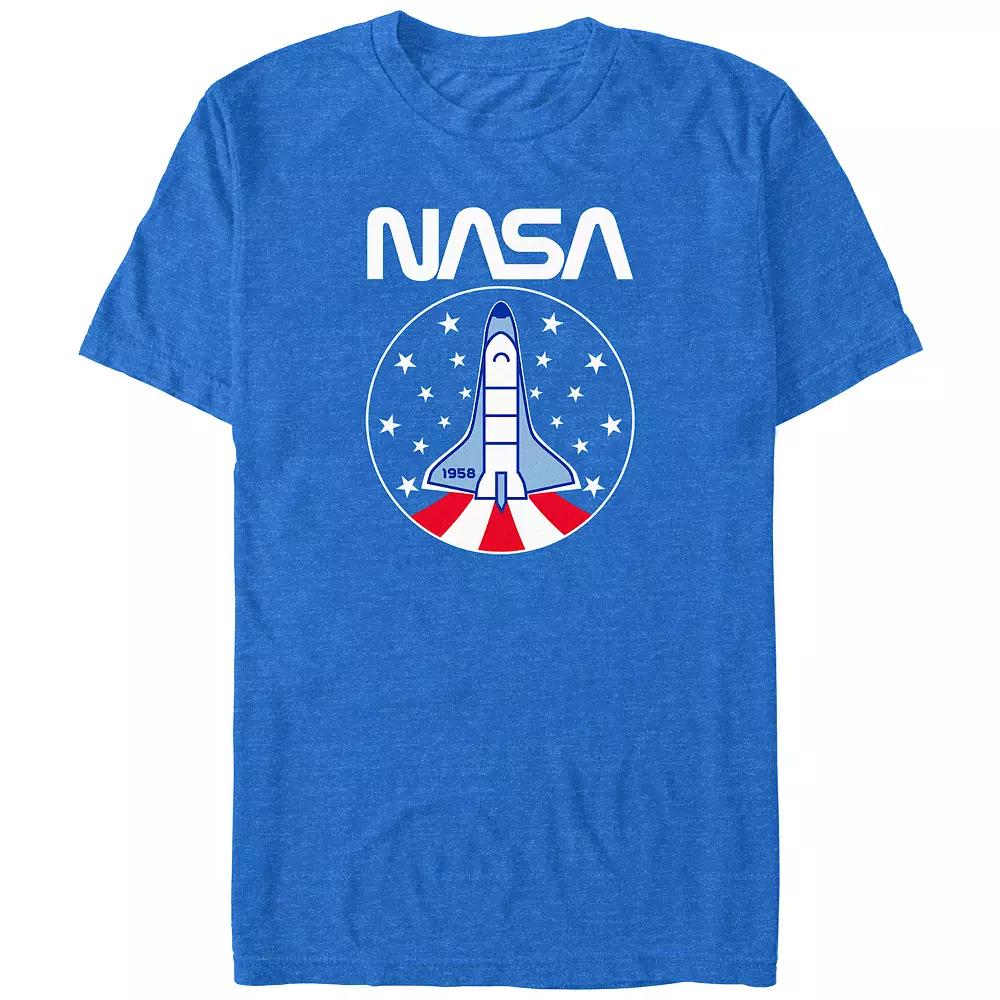 Big & Tall Nasa Americana Stamp Graphic Tee, Men's,  Product Image