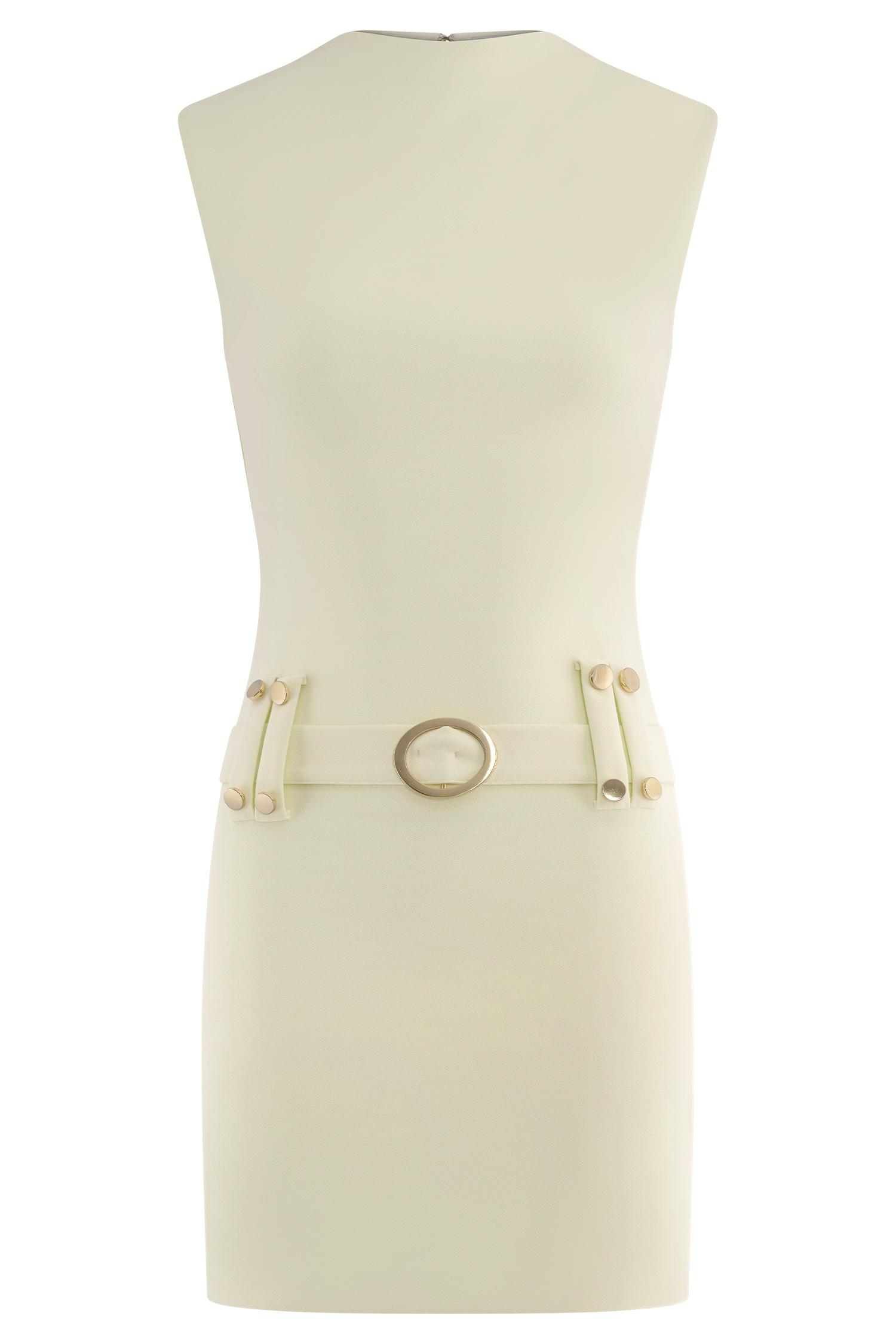 Scheana Stretch Crepe Mini Dress - Ivory Product Image