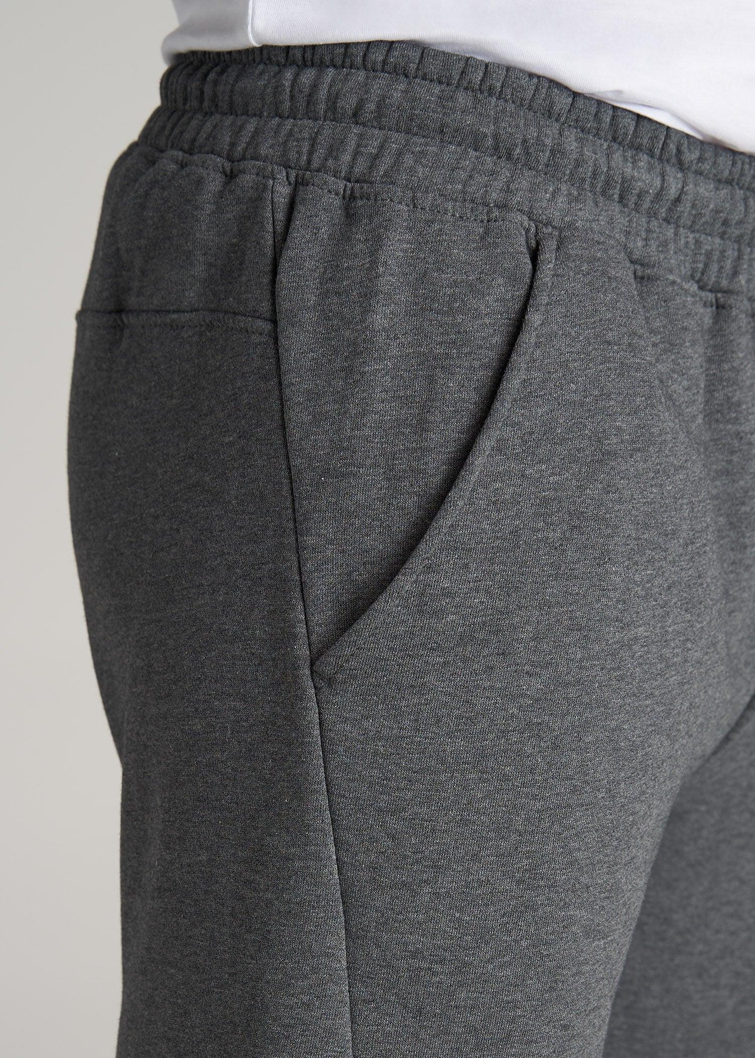 Wearever Fleece Joggers for Tall Men in Charcoal Mix Male Product Image