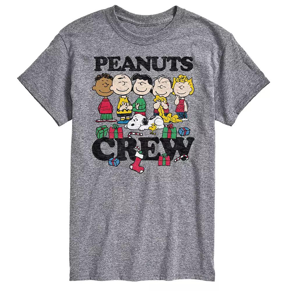Big & Tall Peanuts Christmas Crew Tee, Men's,  Product Image