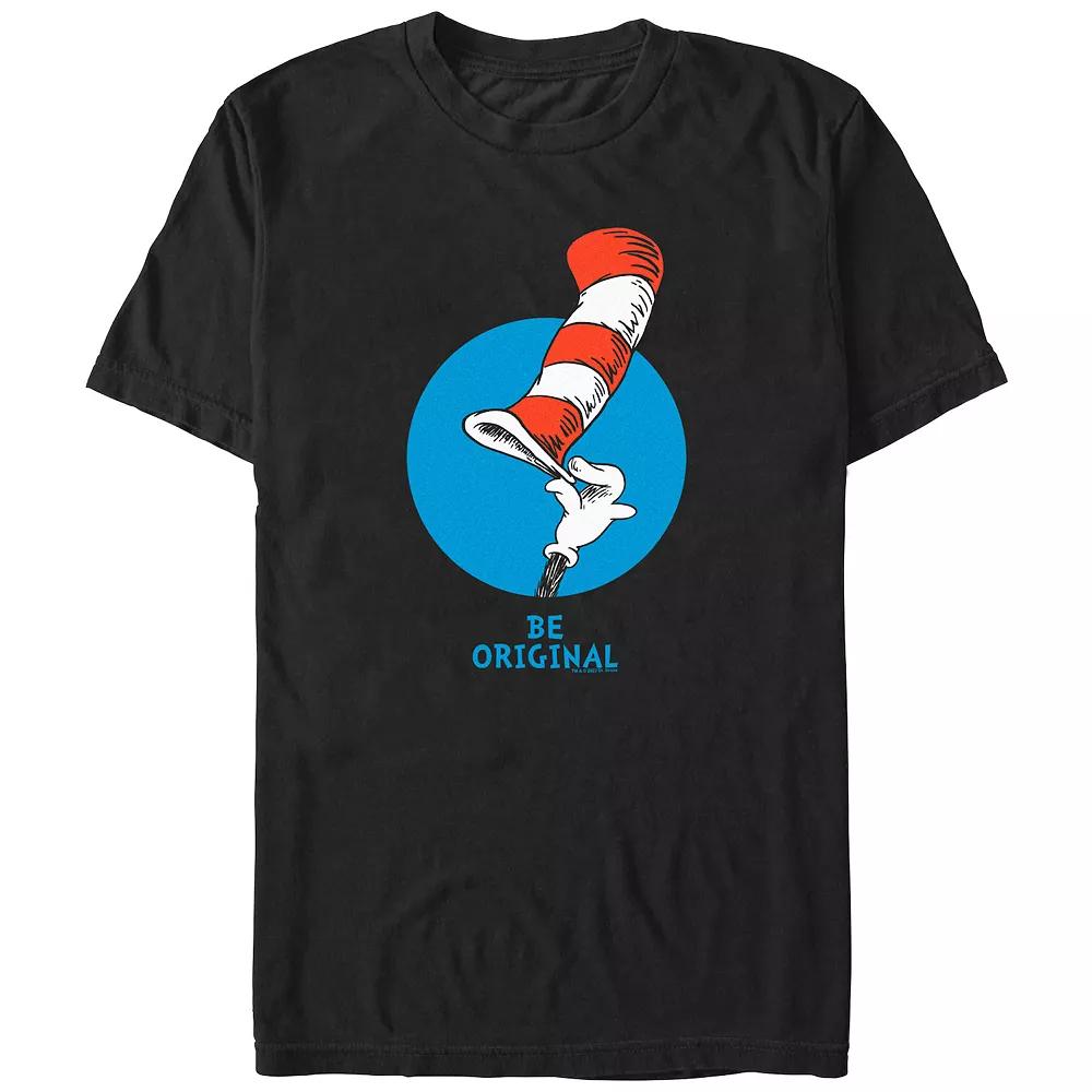 Men's Dr. Seuss Be Original Graphic Tee, Size: Large, Black Product Image
