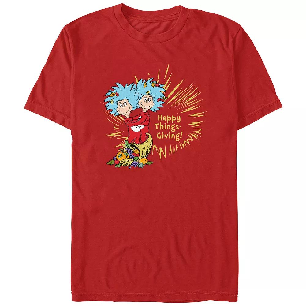 Men's Dr. Seuss Happy Things-Giving! Graphic Tee,  Product Image