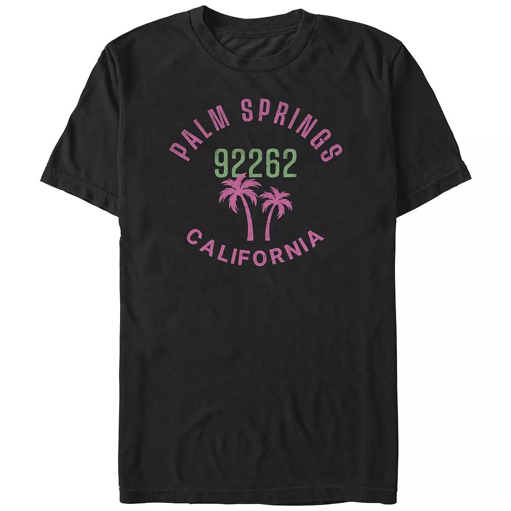 Big & Tall Palm Springs 92262 California Graphic Tee, Men's,  Product Image