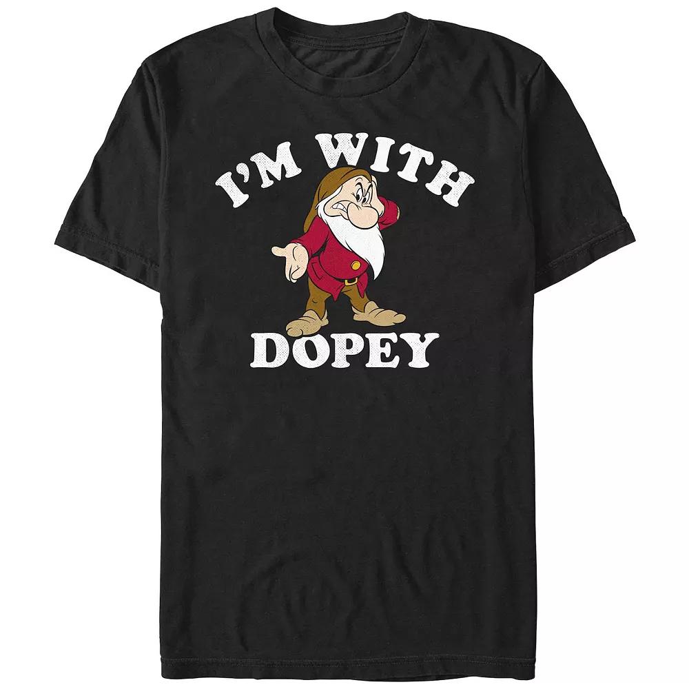 Men's Snow White And The Seven Dwarfs I'm With Dopey Graphic Tee,  Product Image