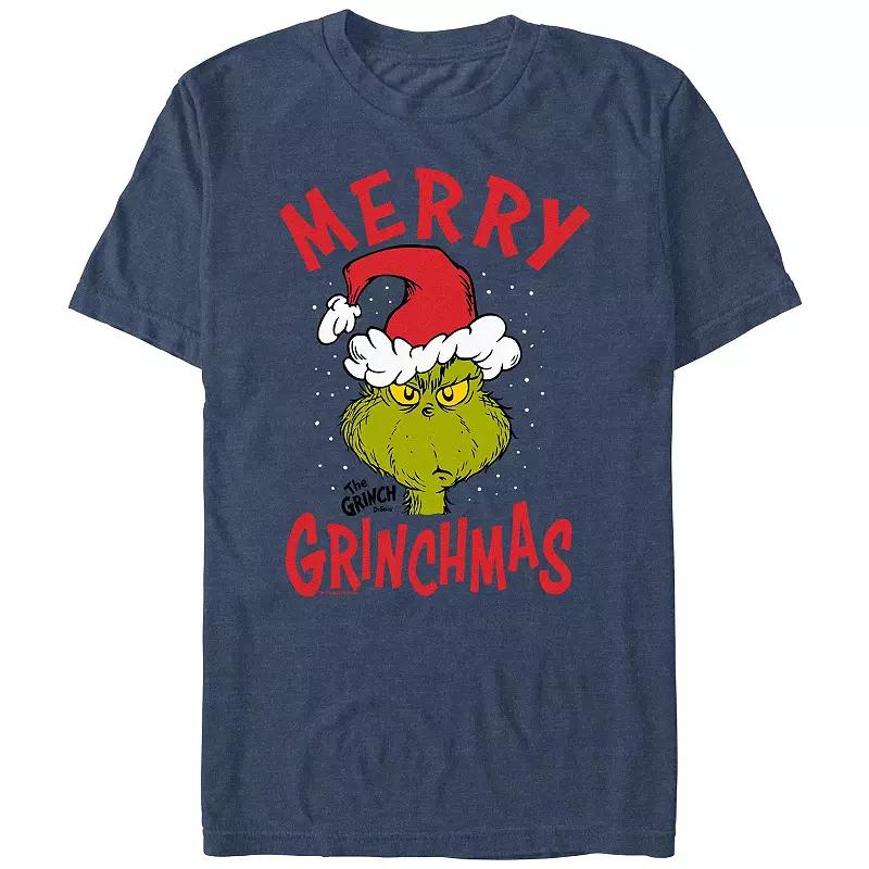 Big & Tall Dr. Seuss The Grinch Merry Christmas Graphic Tee, Men's,  Product Image