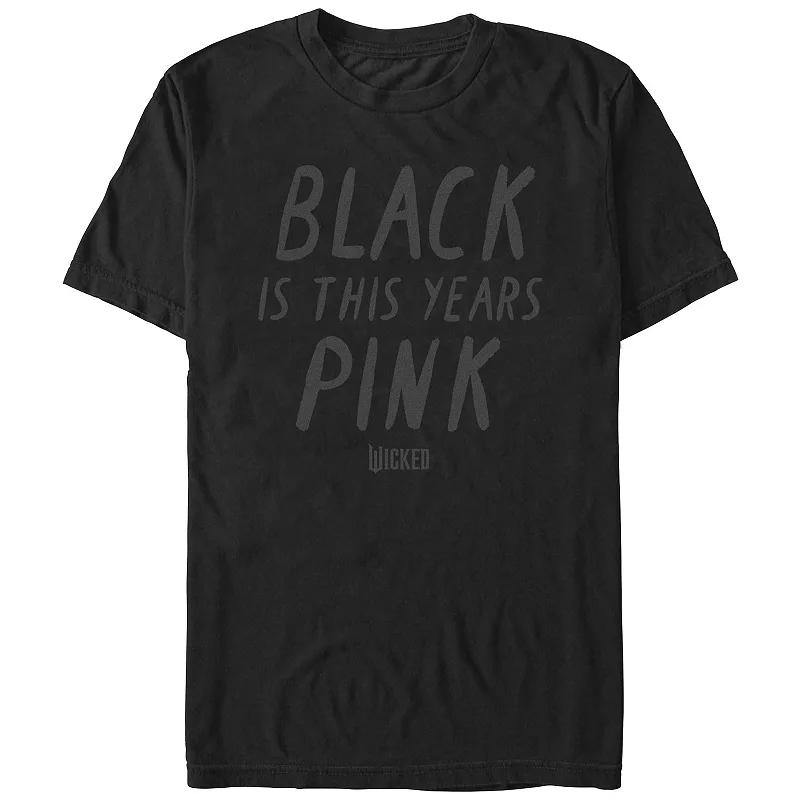 Men's Wicked Black Is This Years Pink Graphic Tee,  Product Image