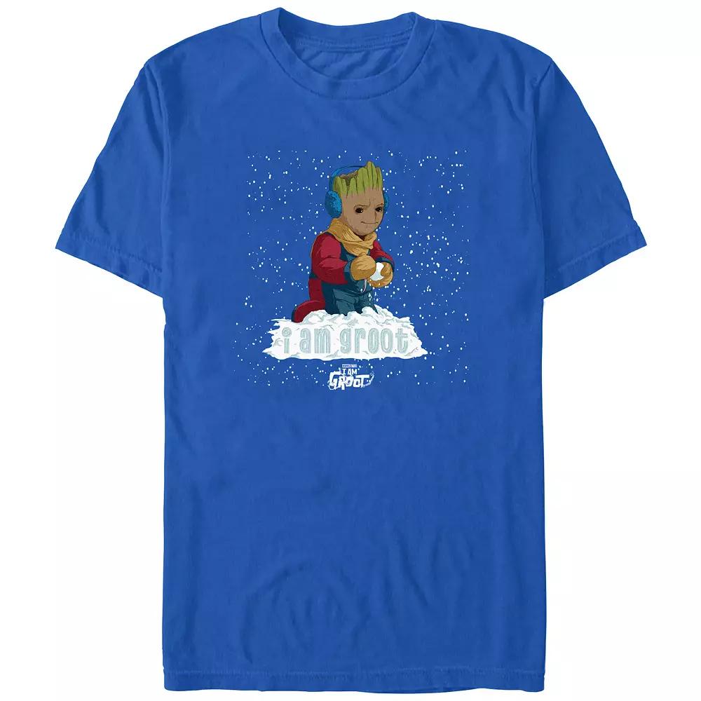 Men's I Am Groot Snowball Ready Graphic Tee,  Product Image