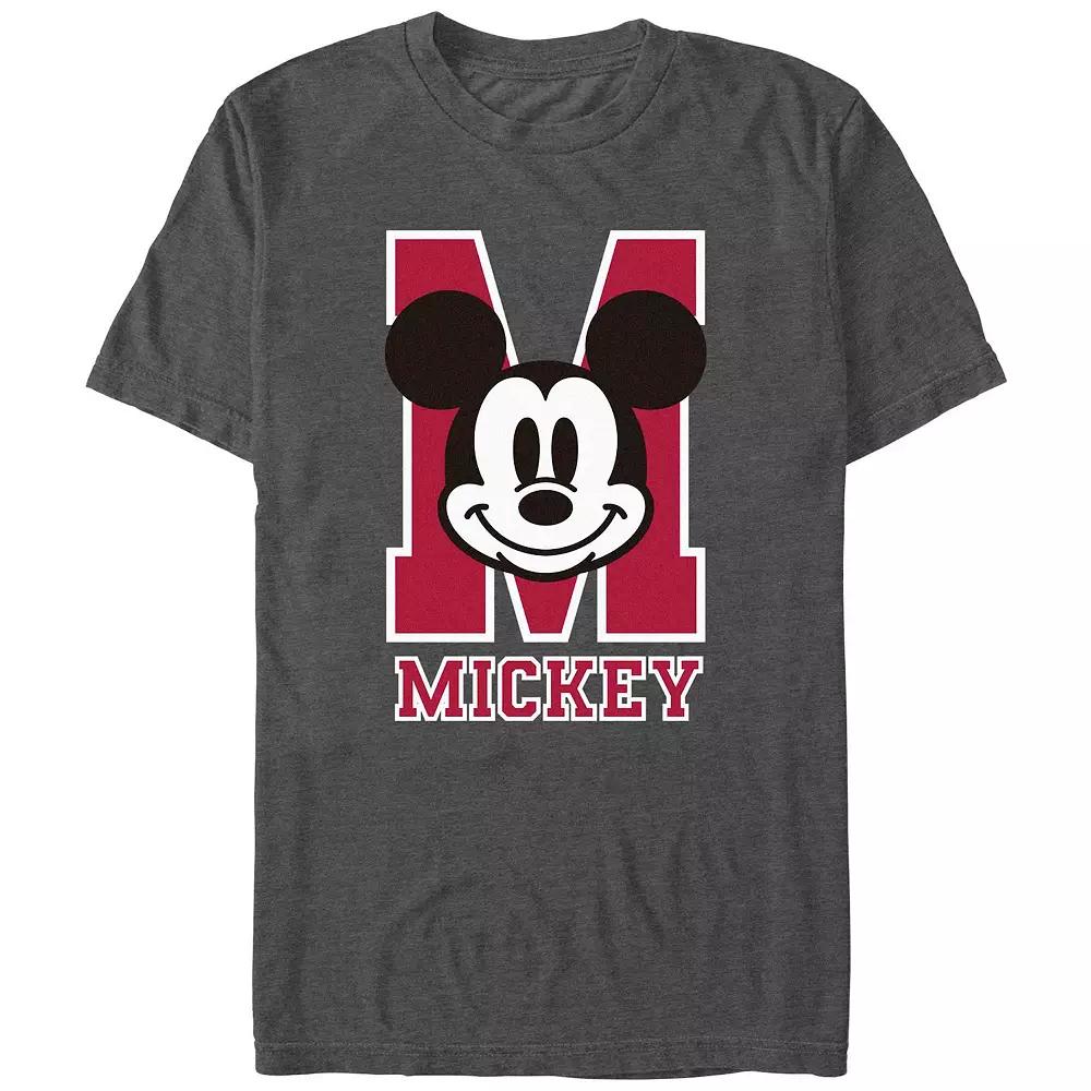 Disney's Mickey Mouse Varsity Big & Tall Graphic Tee, Men's, Size: 4XB, Grey Heather Product Image