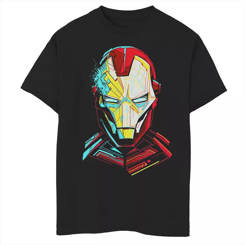 Boys 8-20 Marvel Iron Man Impressive Cubism Mugshot Graphic Tee, Boys Product Image
