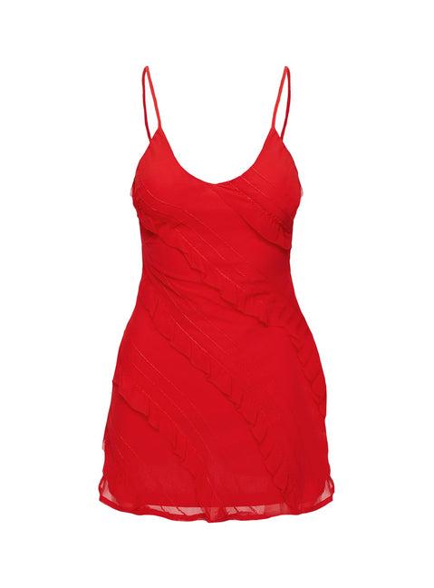 Lars Mini Dress Red Product Image