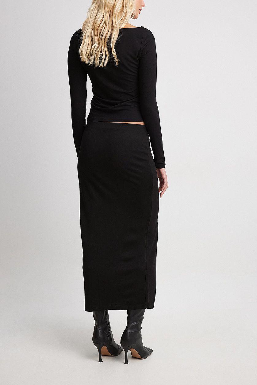 Slit Jersey Midi Skirt Product Image