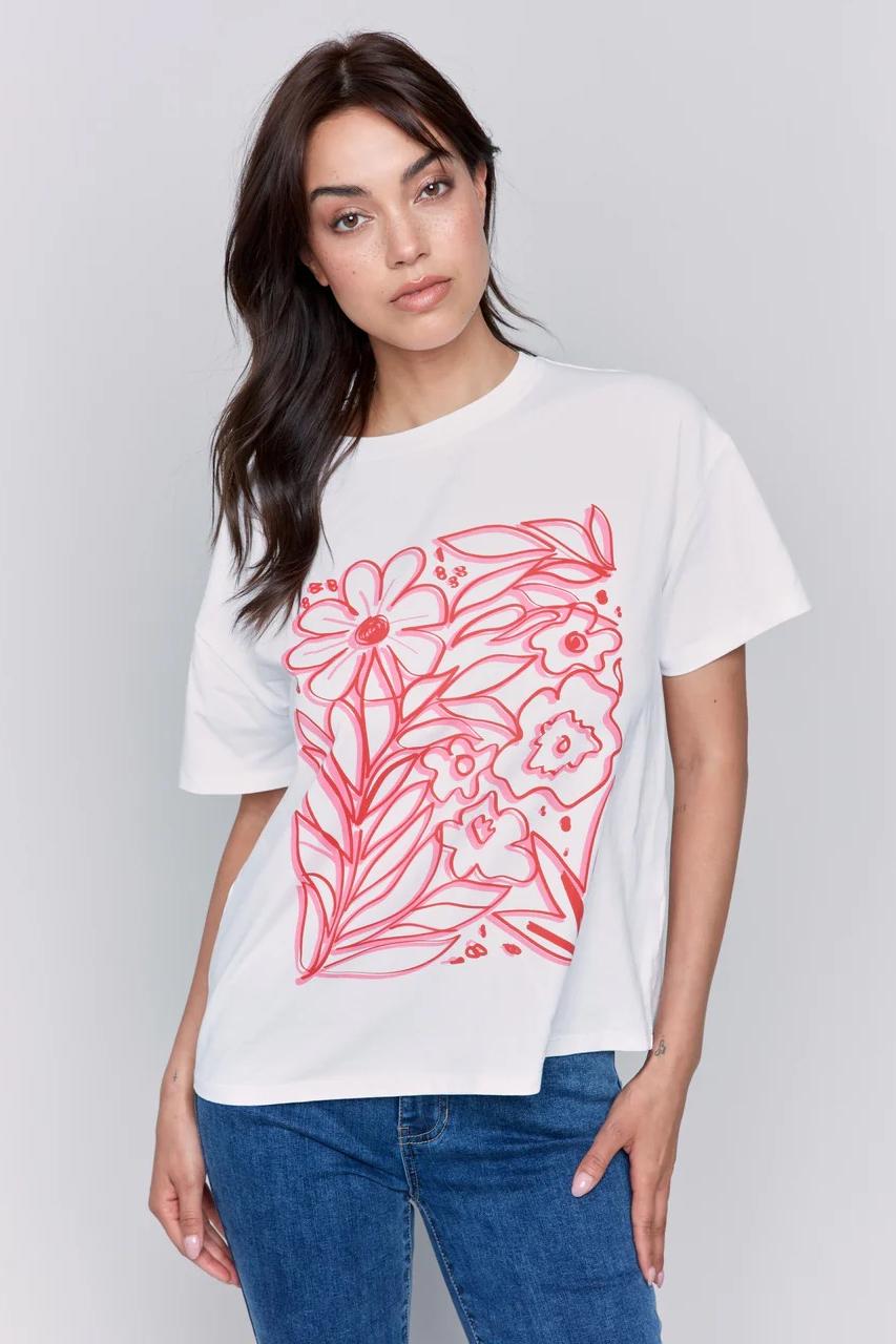 Flower Graphic Tee Product Image