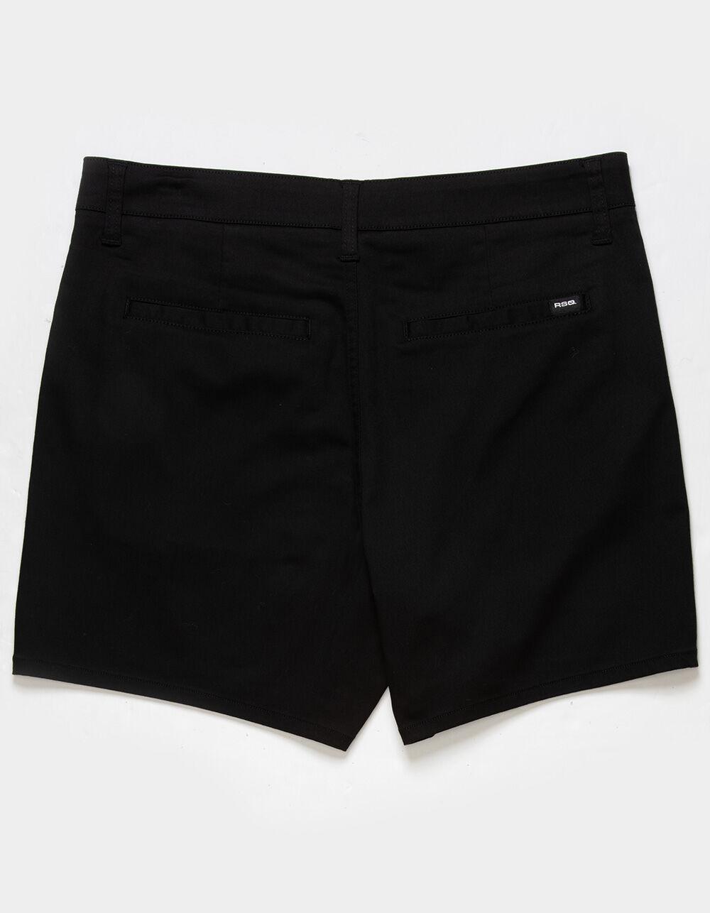RSQ Mens Shorter 5'' Chino Shorts - BLACK Product Image