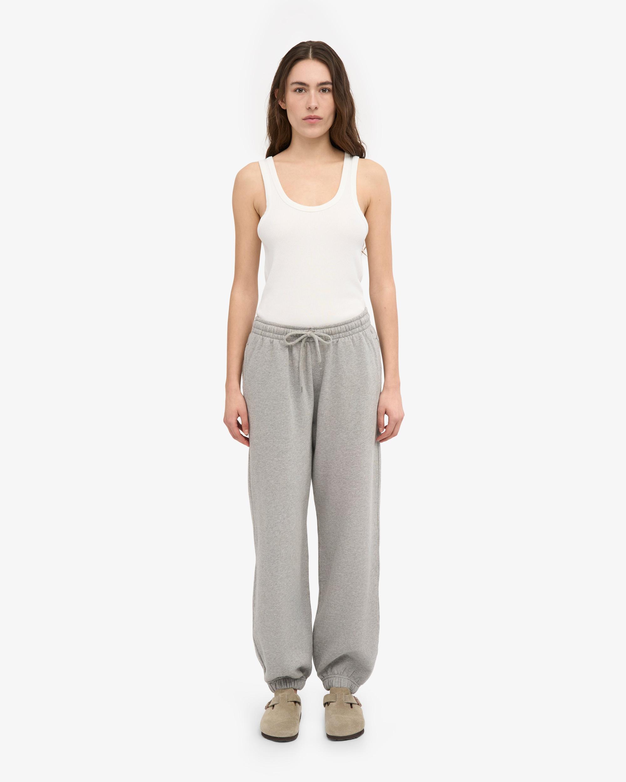 Organic Relaxed Sweatpants - Heather Grey Product Image