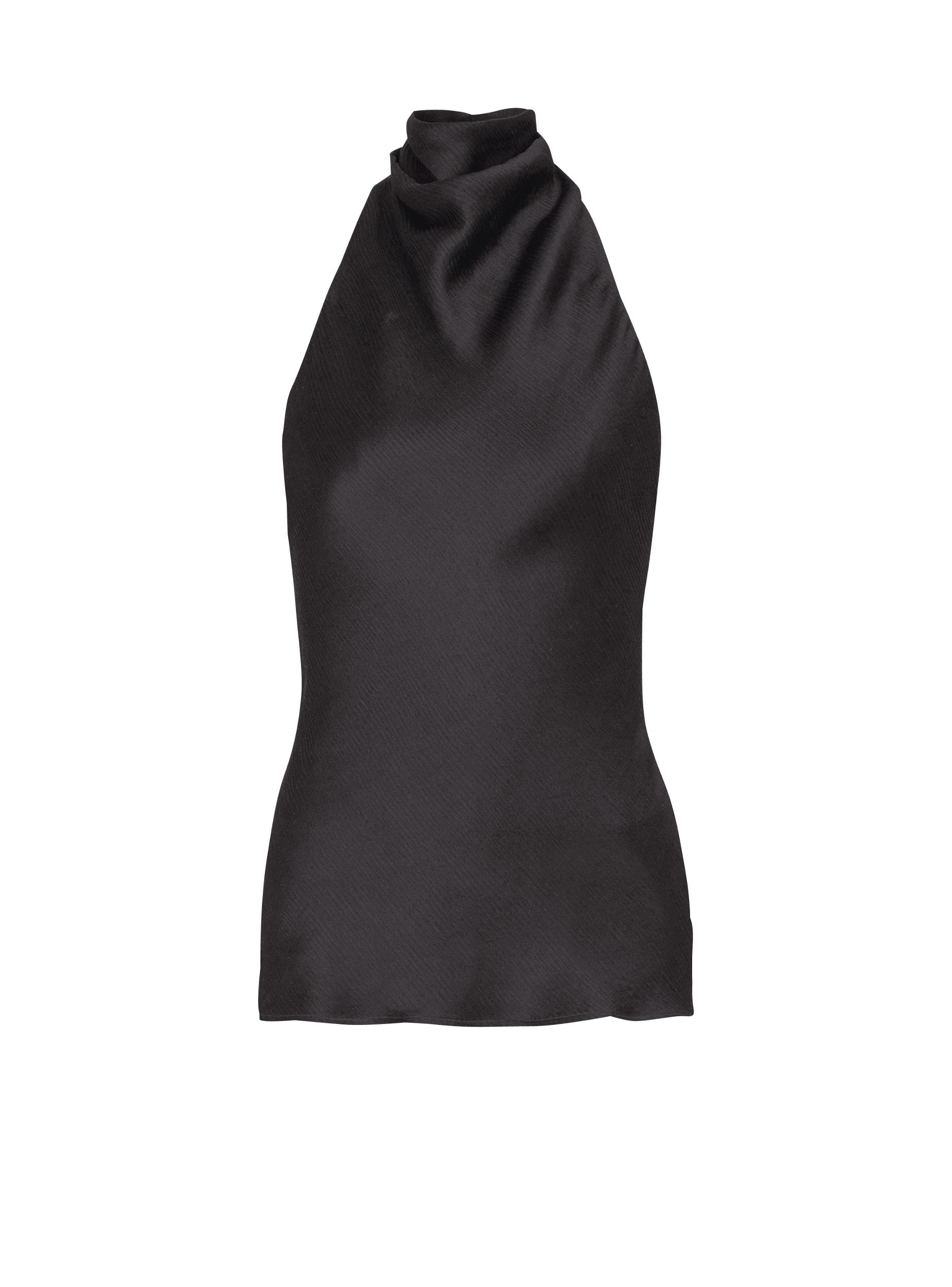 Backless crepe satin top Product Image