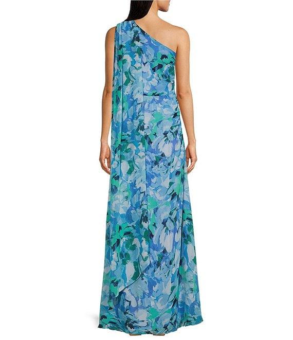 Jessica Howard One Shoulder Floral Print Dress Product Image