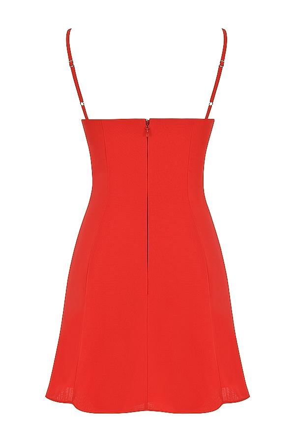 Christiana  red mini dress Product Image