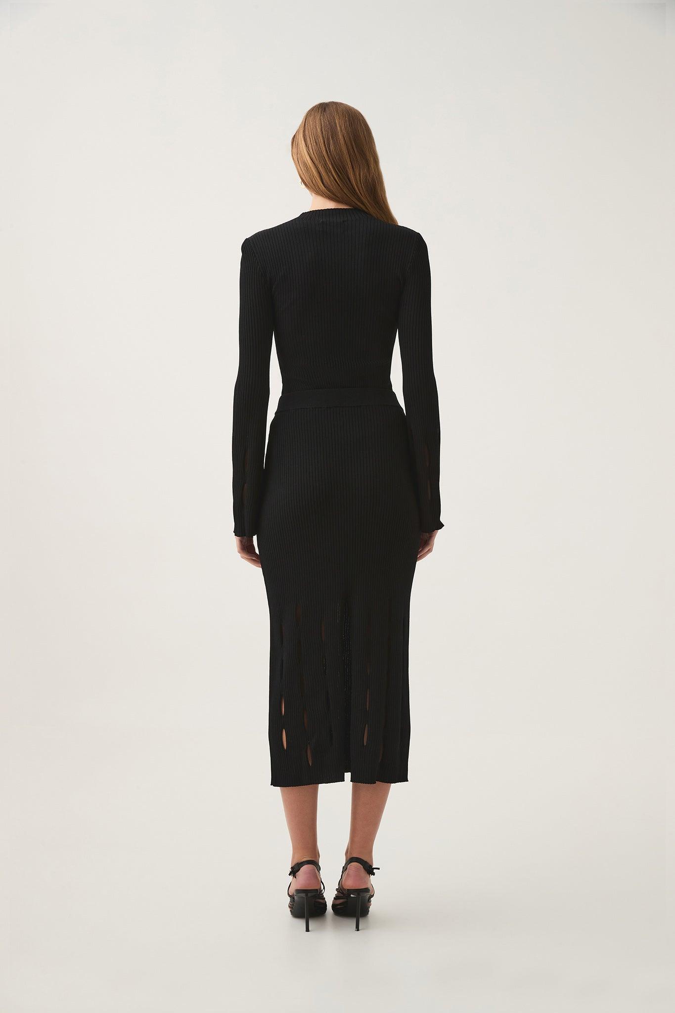 Resolution Knit Midi Skirt-BLACK / XXS Product Image