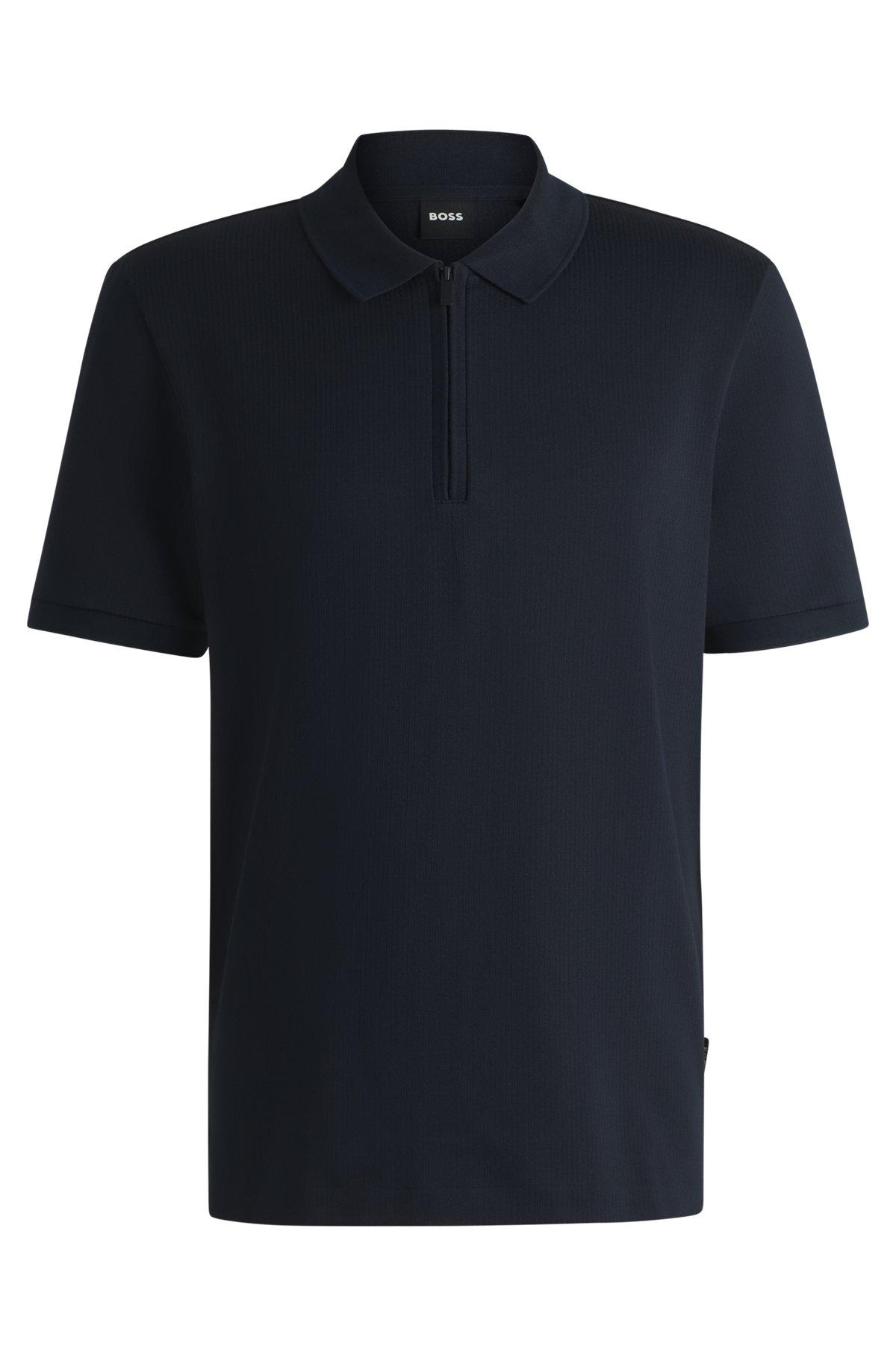 Polo shirt with seersucker structure Product Image