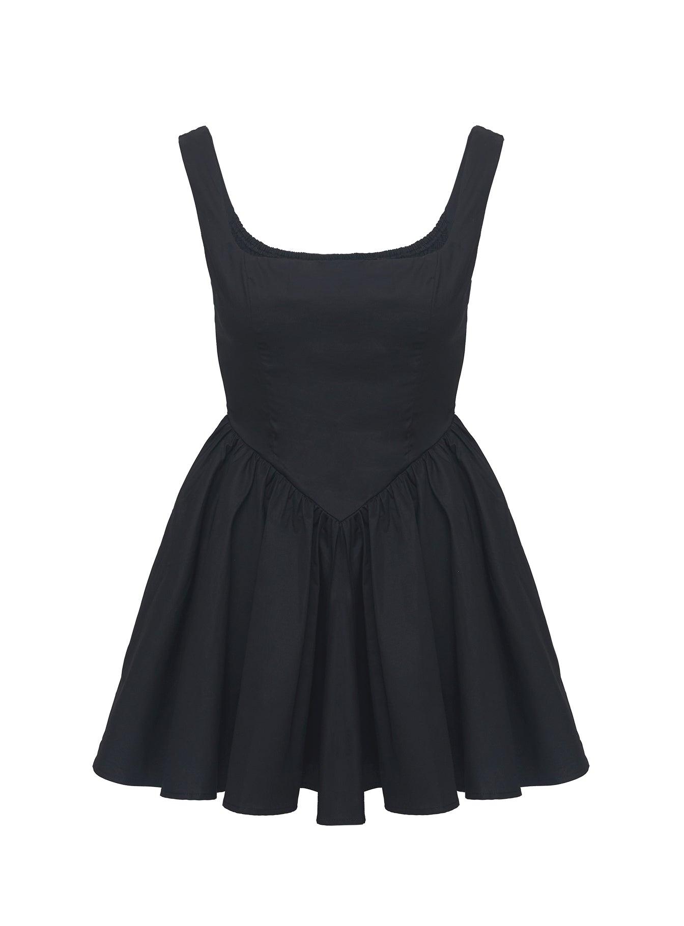 Straplie Mini Dress Black Product Image