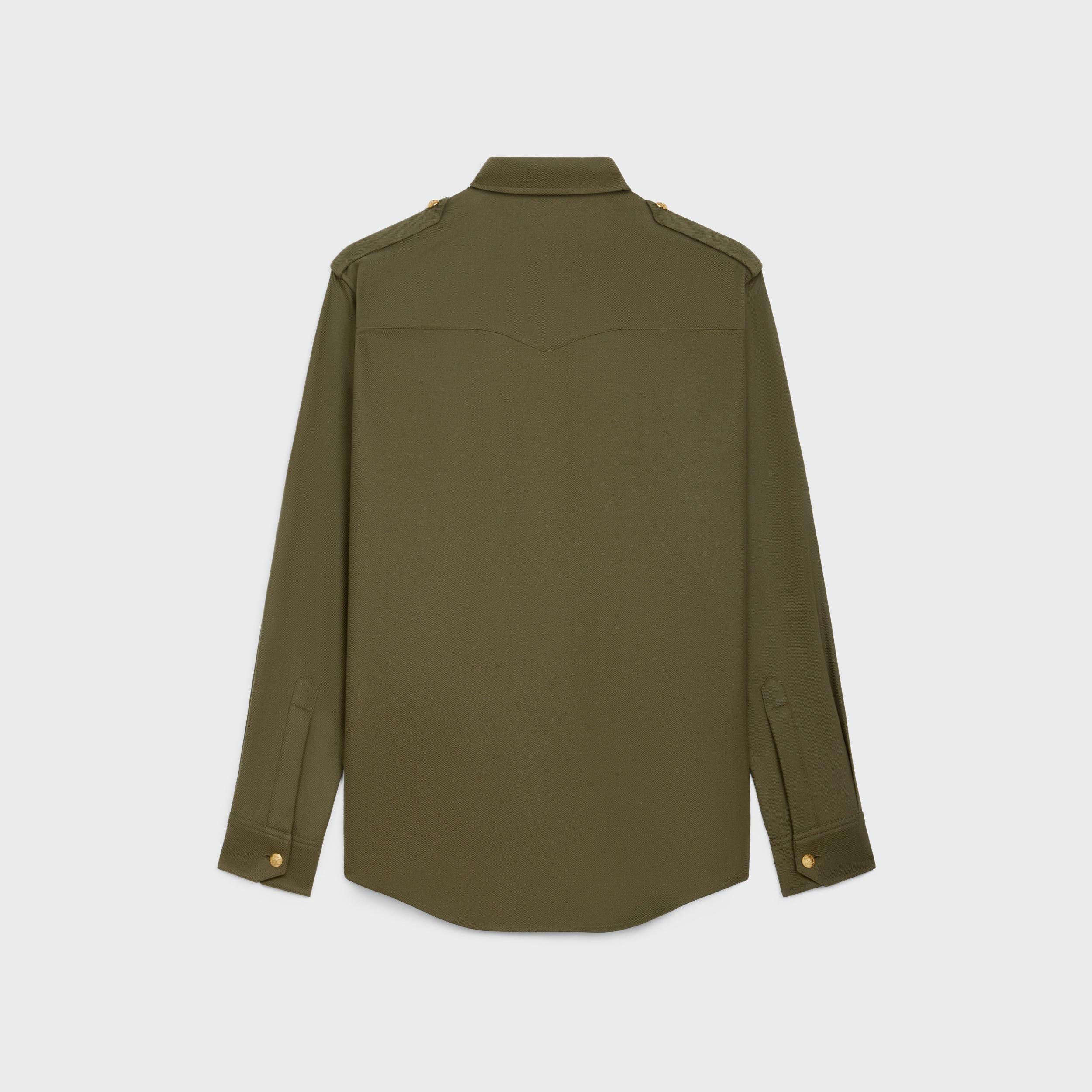 military shirt in lightweight cotton twill Product Image