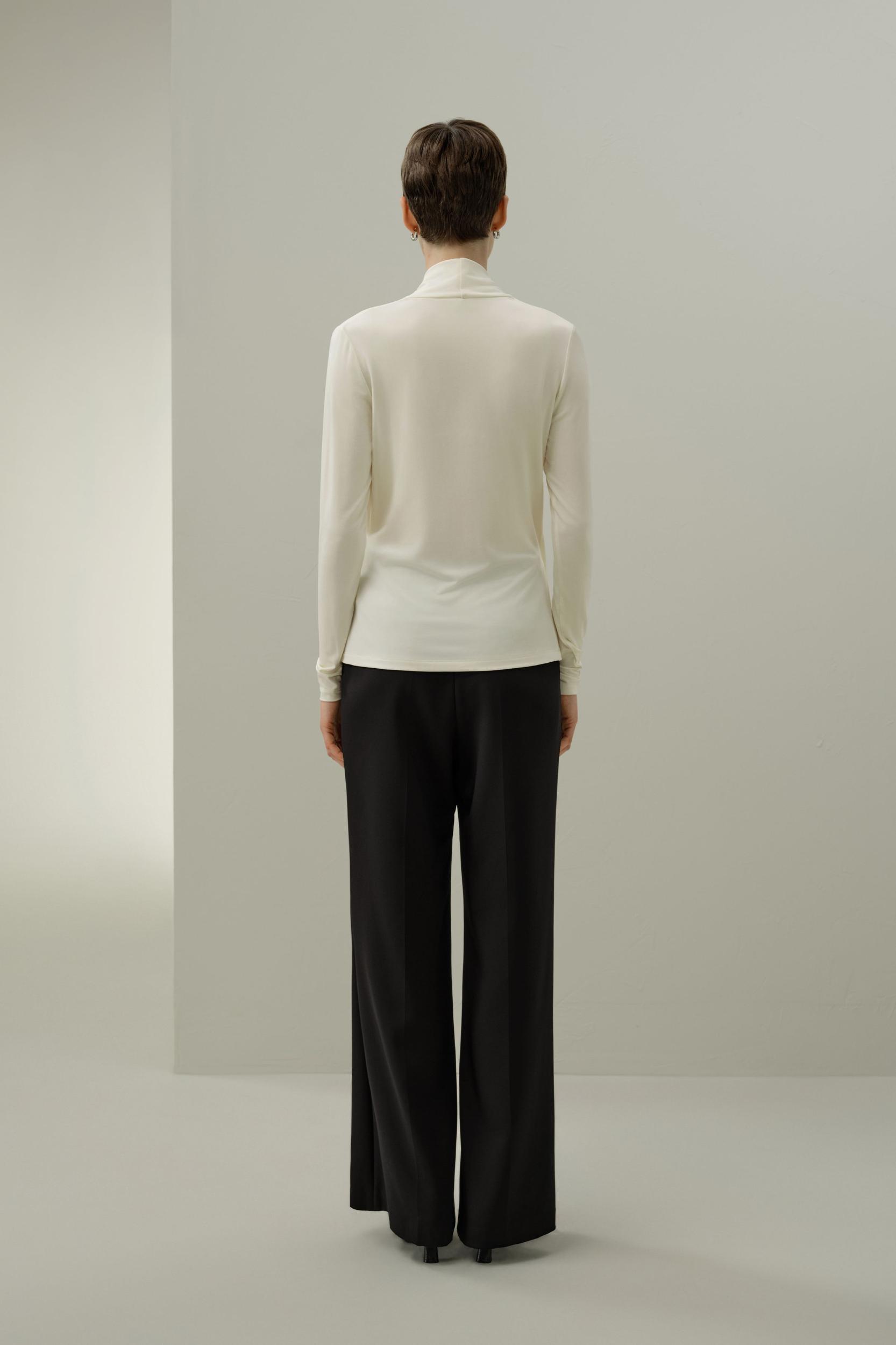 Silk Breeze Jersey Stretch Wrap Top Product Image