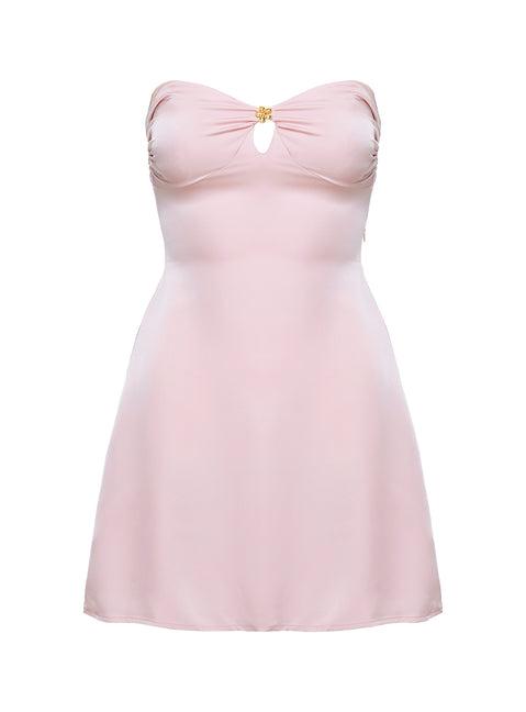 Americano Mini Dress Pink Product Image