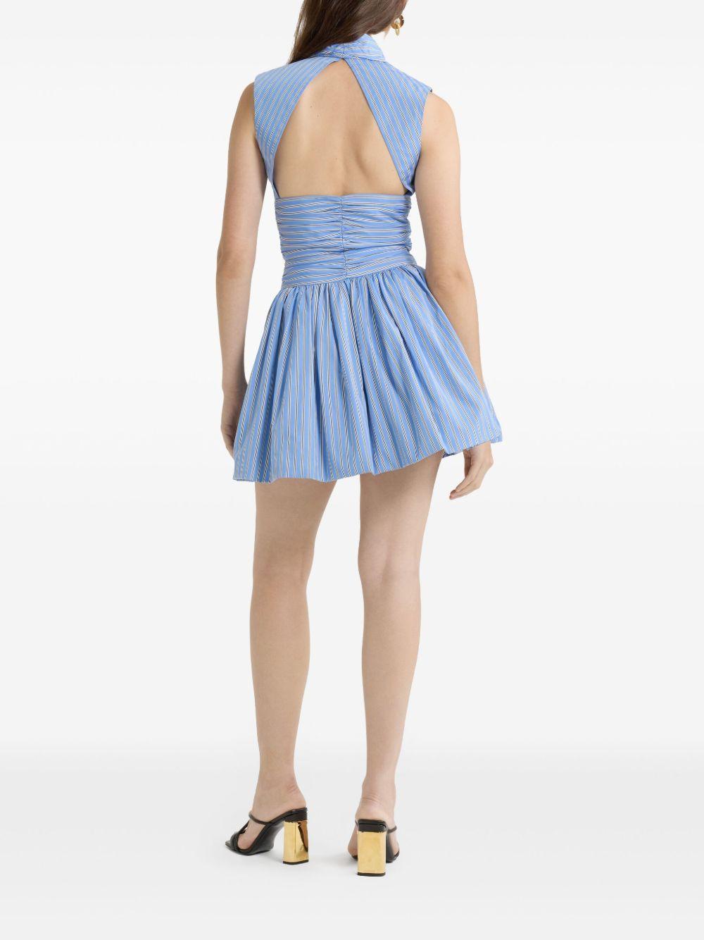 striped bubble-hem mini dress Product Image