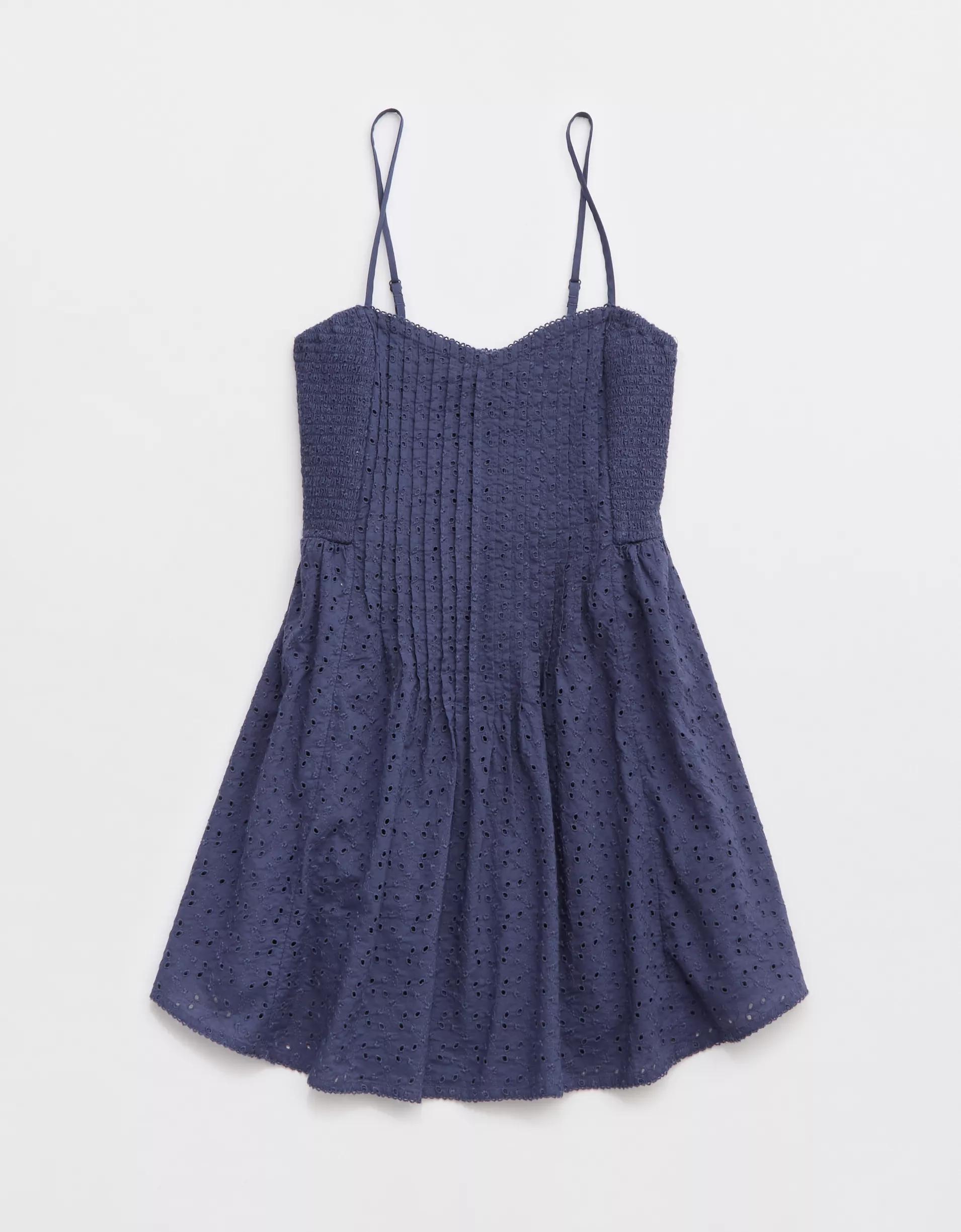 Aerie Eyelet Mini Dress Product Image