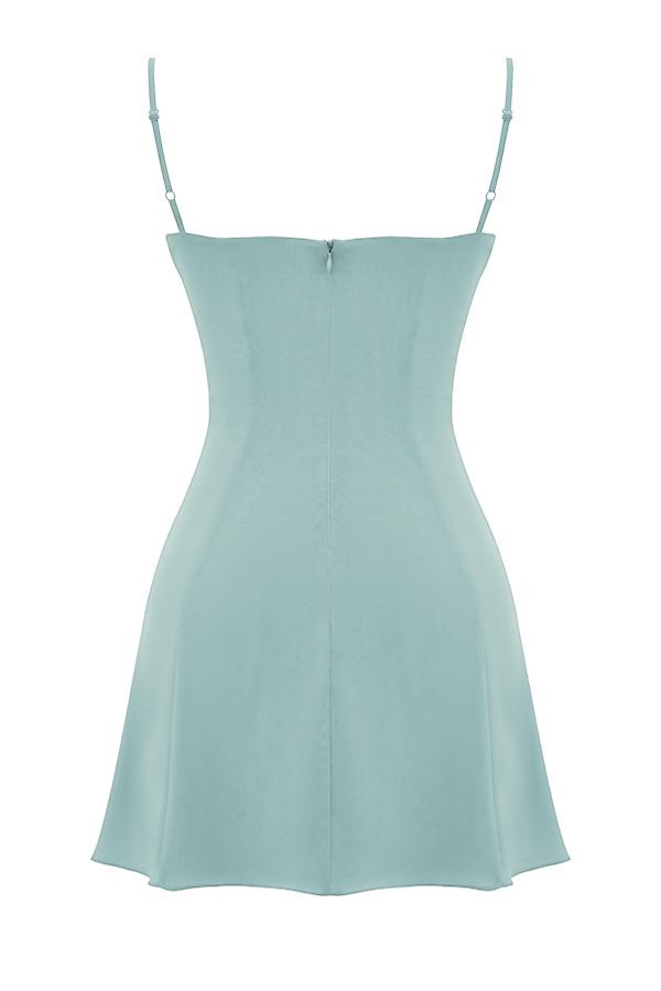 Christiana  light jade mini dress Product Image