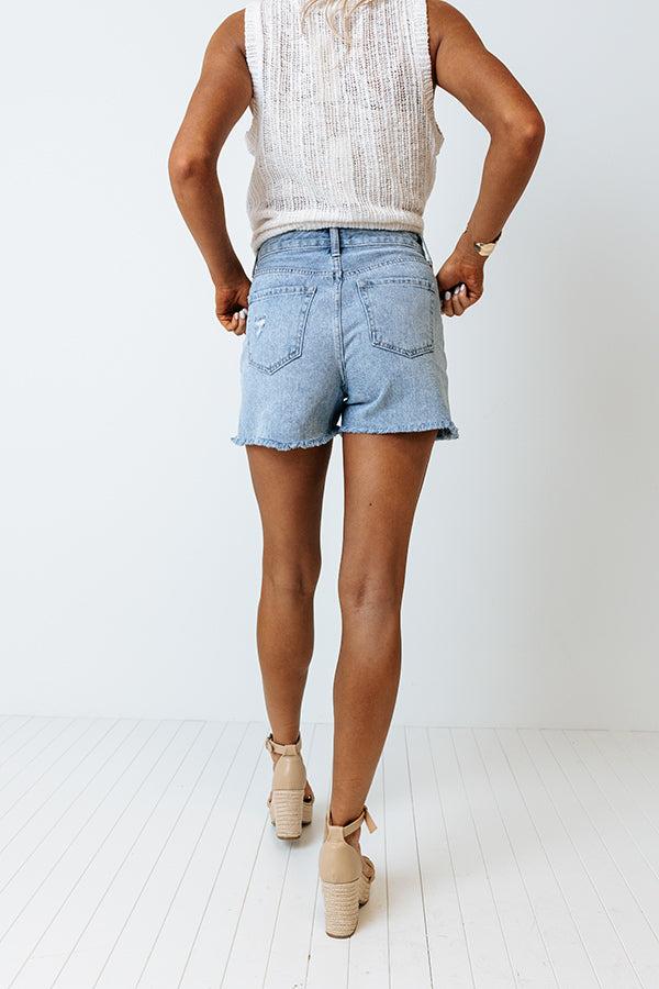 Just USA The Collin High Waist Distressed Shorts Product Image