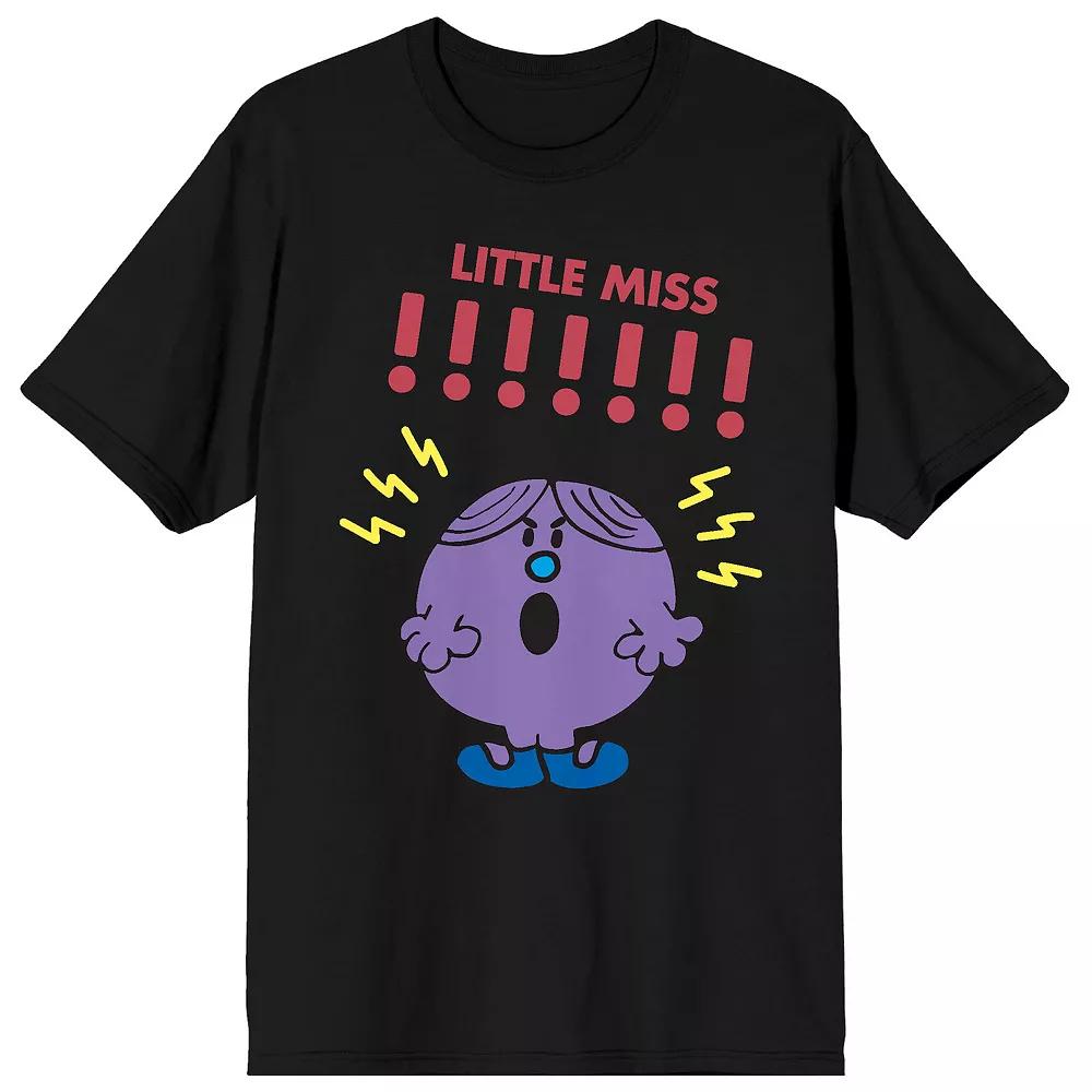 Juniors' Mr. Man And Little Miss Exclamation Short Sleeve Graphic Tee, Girl's,  Product Image