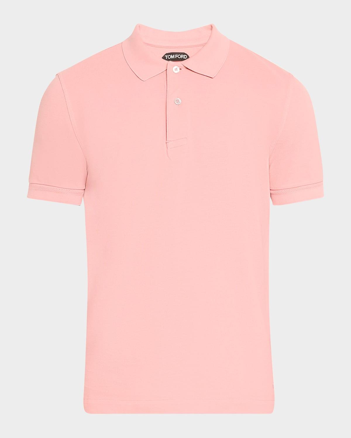 Mens Cotton Pique Polo Shirt Product Image