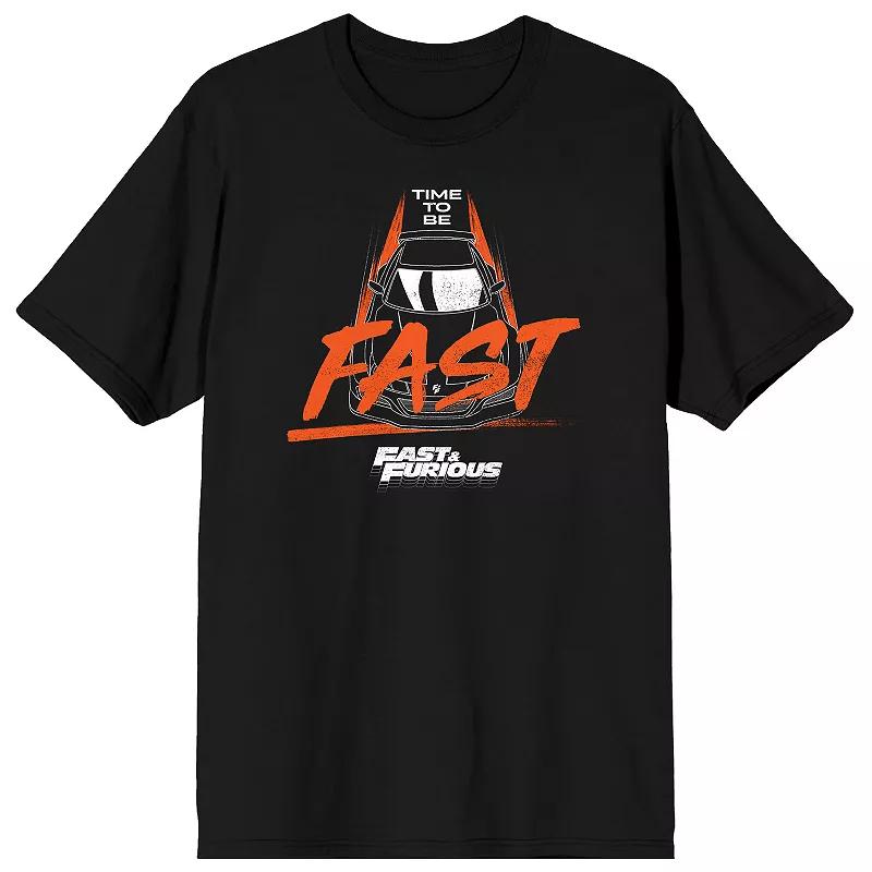 Men's The Fast & The Furious Time To Be Tee, Size: XXL, Black Product Image