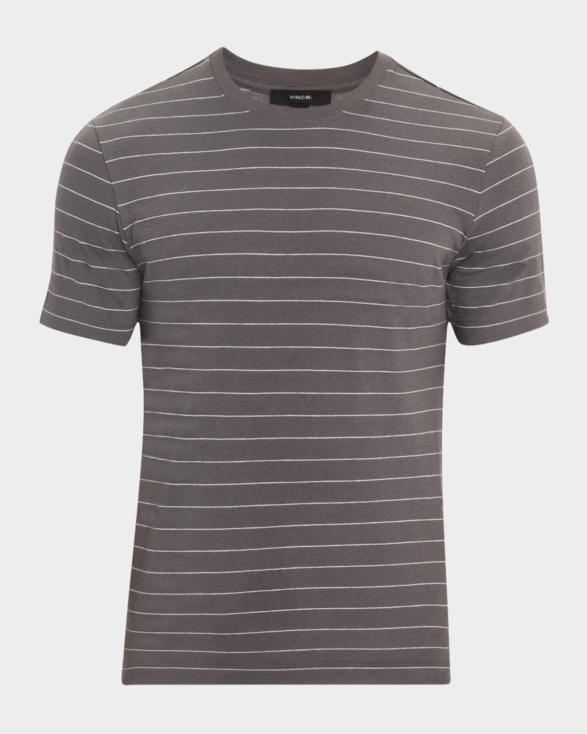 Men's Striped Cotton T-Shirt Product Image