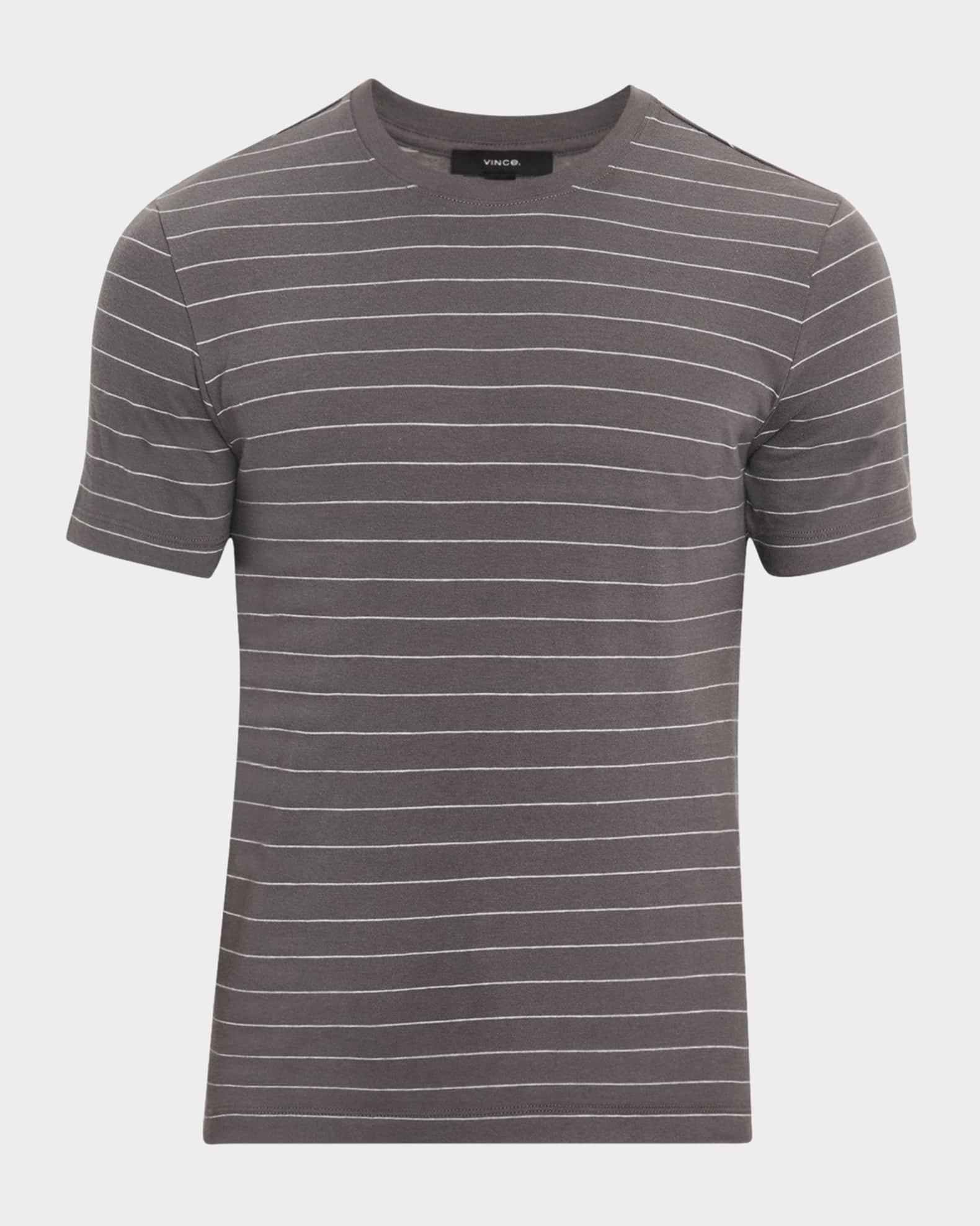 Men's Striped Cotton T-Shirt Product Image