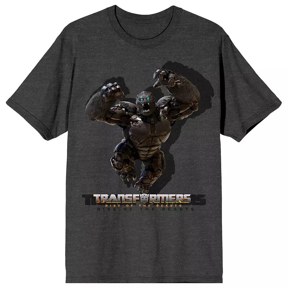 Men's Transformers Rise Of Beasts Graphic Tee, Size: XXL, Gray Product Image