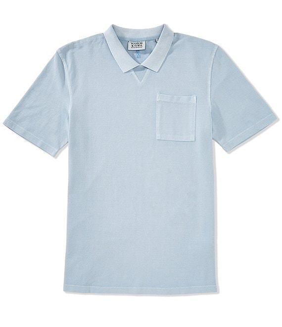 Scotch & Soda Washed Short Sleeve Polo Shirt Product Image
