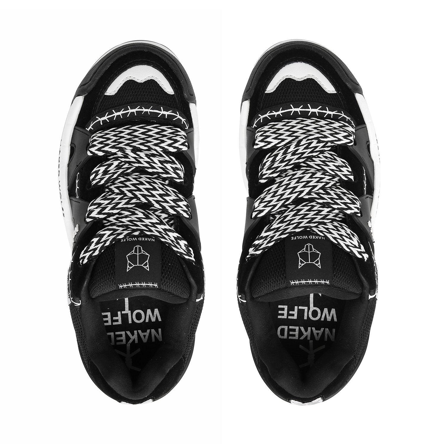 Slider Laces Zig Zag Black/White Product Image