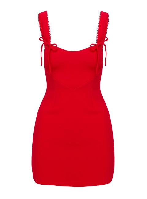 Lovers Quarrel Mini Dress Red Product Image