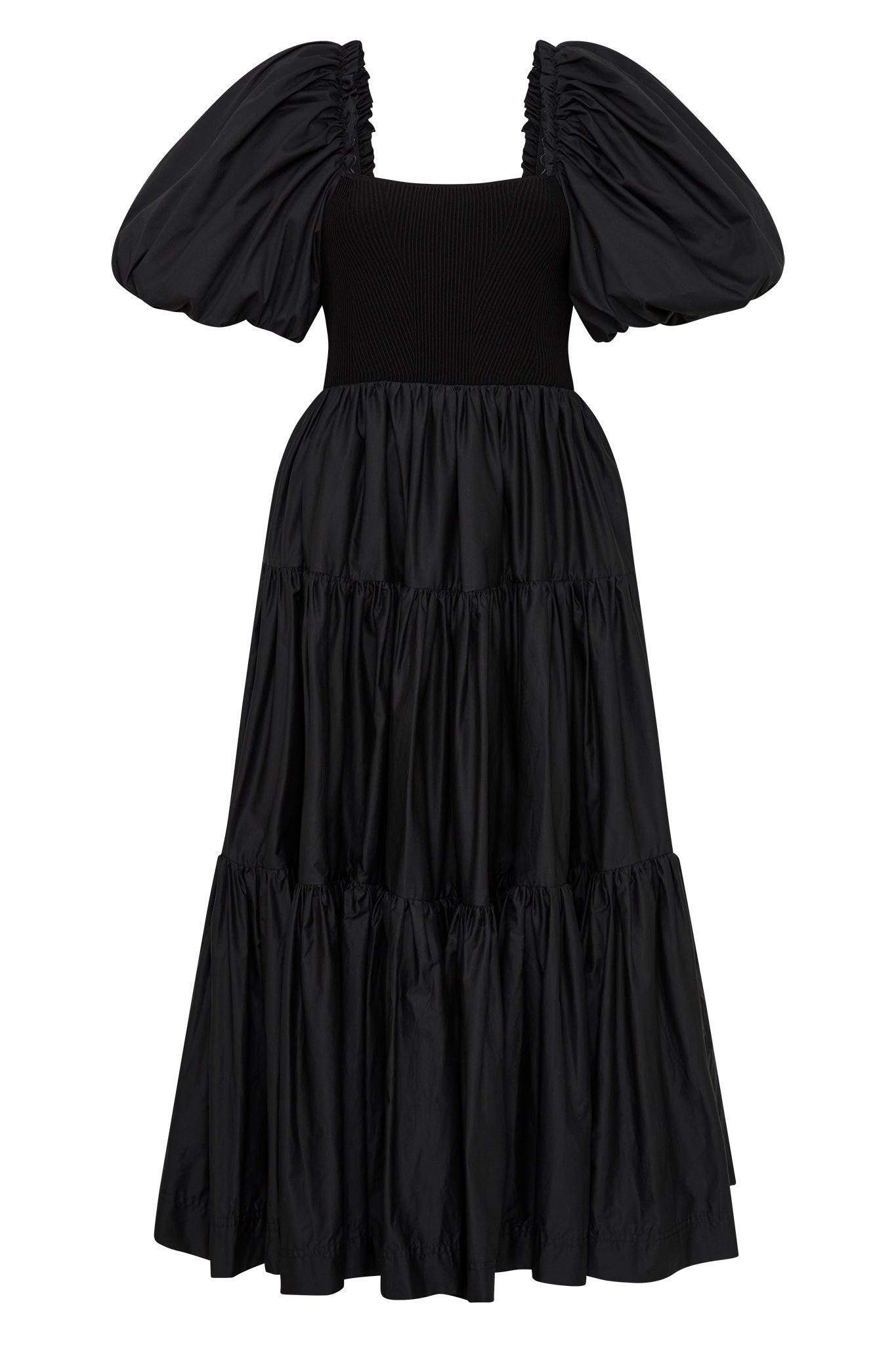 Casa Puff Sleeve Midi Dress Product Image