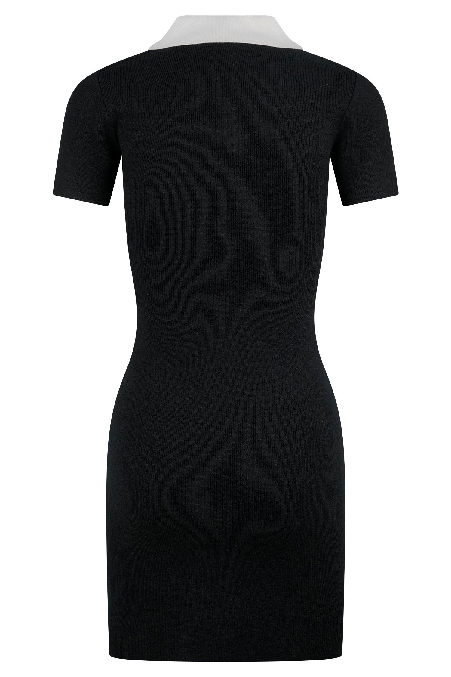 Seema Contrast Mini Dress - Black/White Product Image