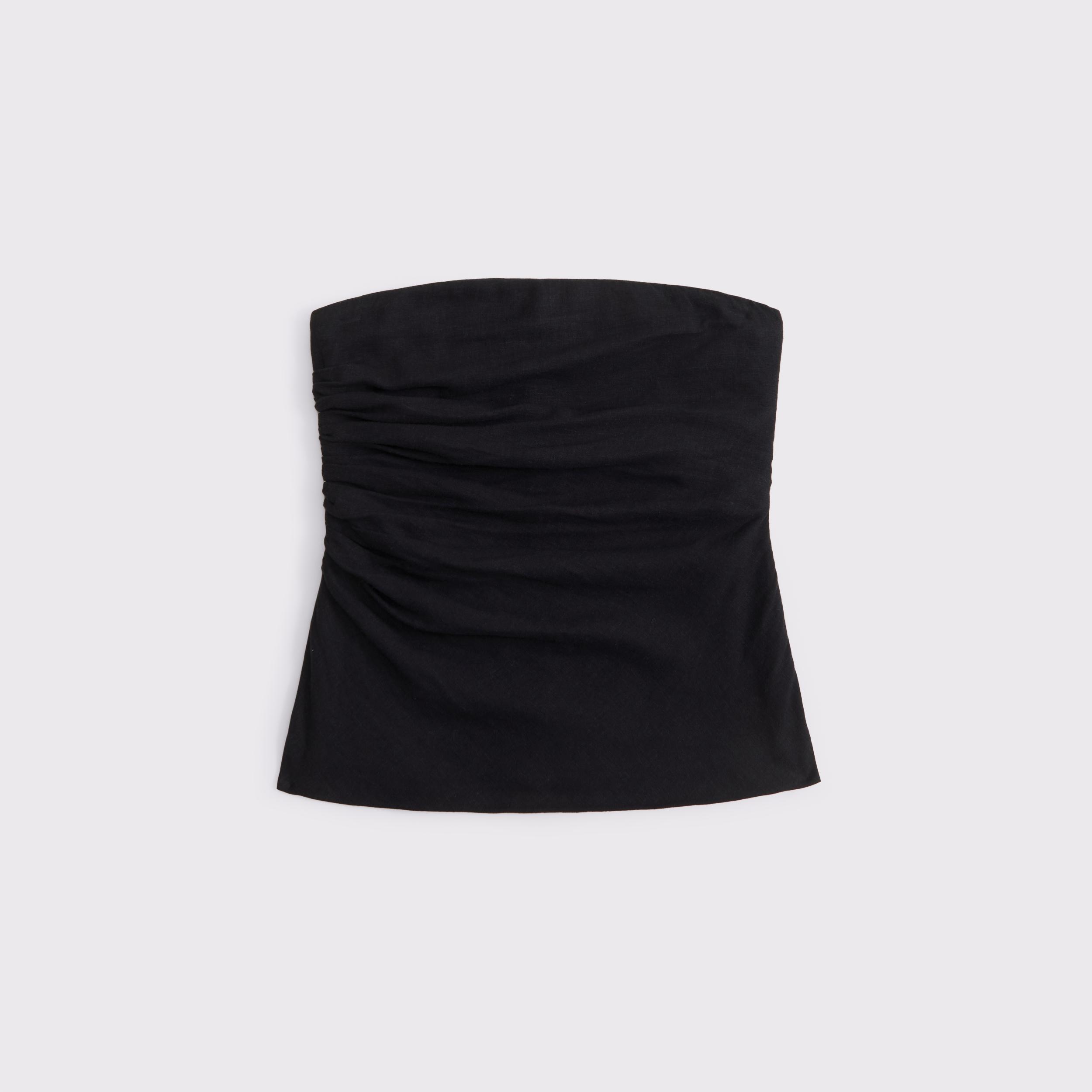 Linen-Blend Tube Top Product Image