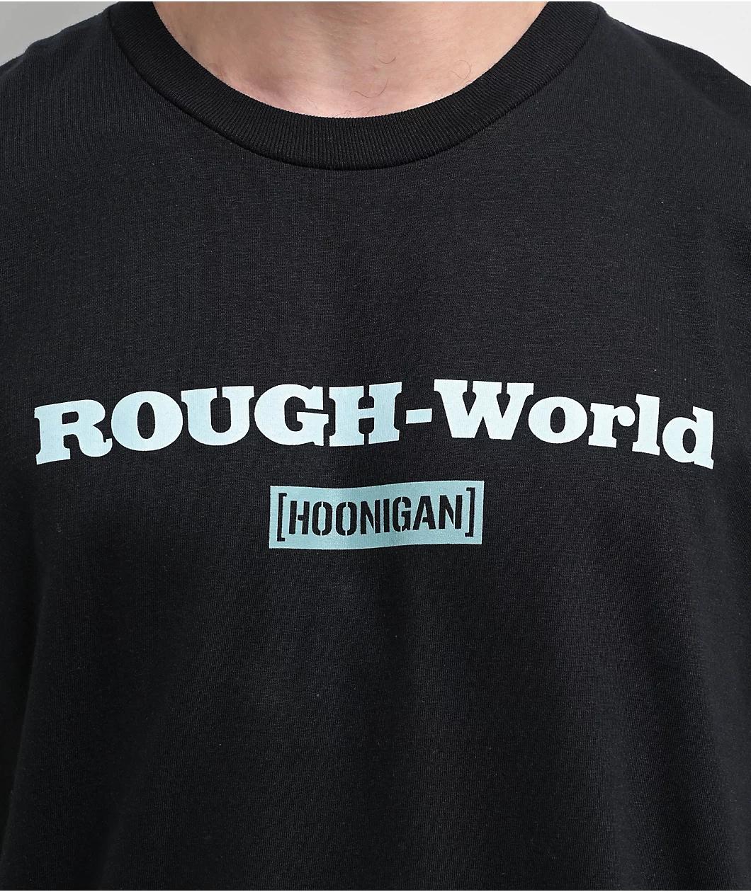 Rough World x Hoonigan Wangan Drift Black T-Shirt Product Image