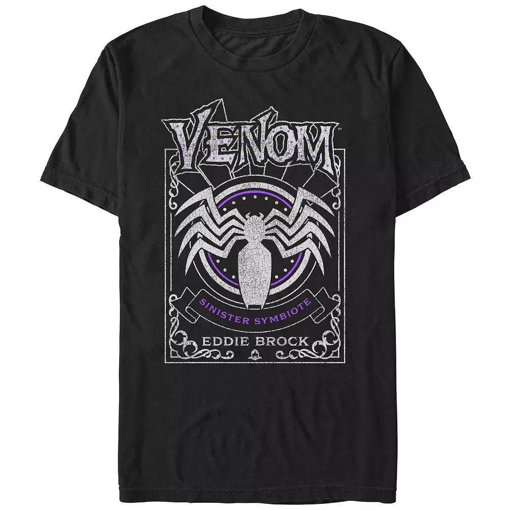 Men's Spider-Man Venom Sinister Symbiote Card Graphic Tee,  Product Image