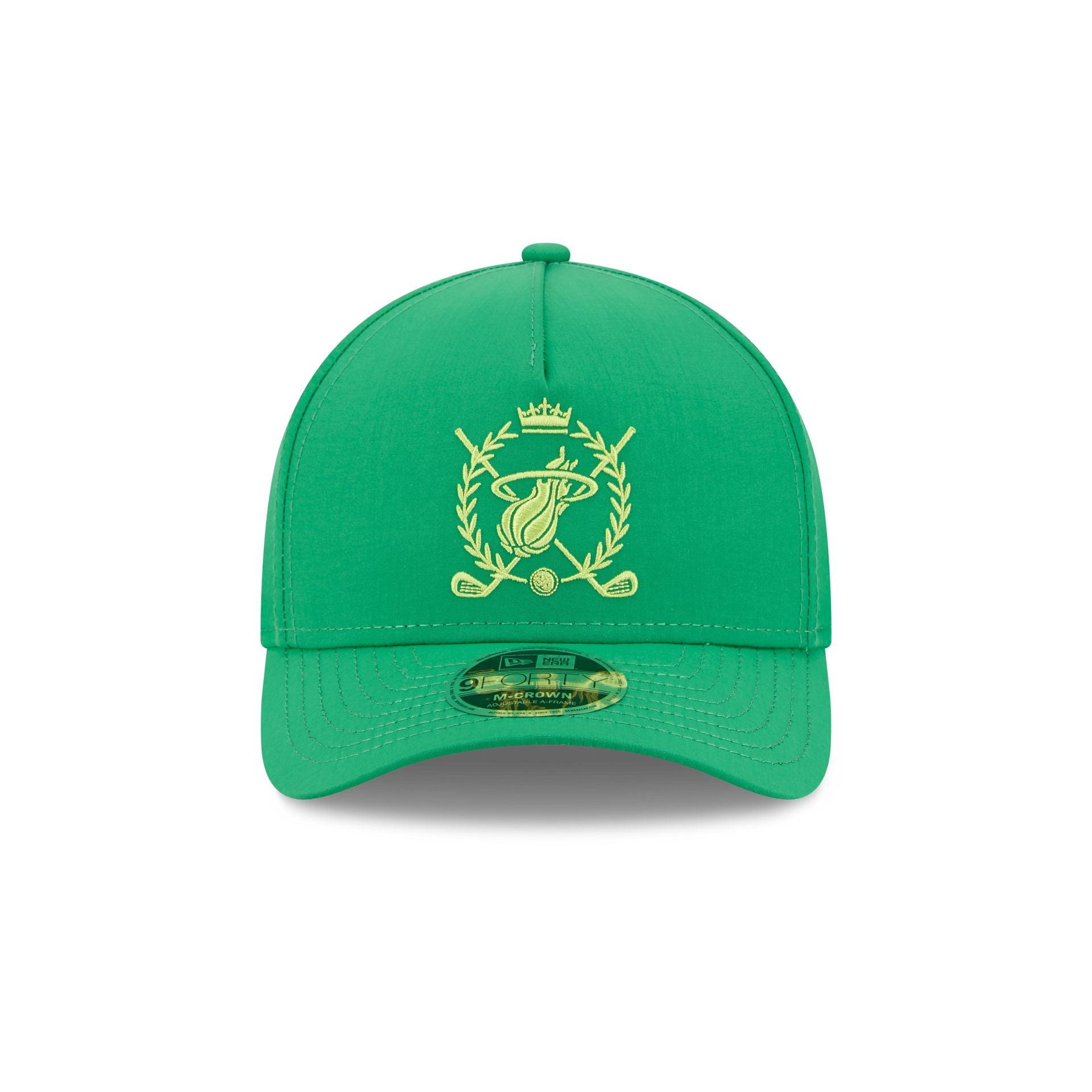 Miami Heat Tee Time 9FORTY M-Crown A-Frame Snapback Hat Male Product Image