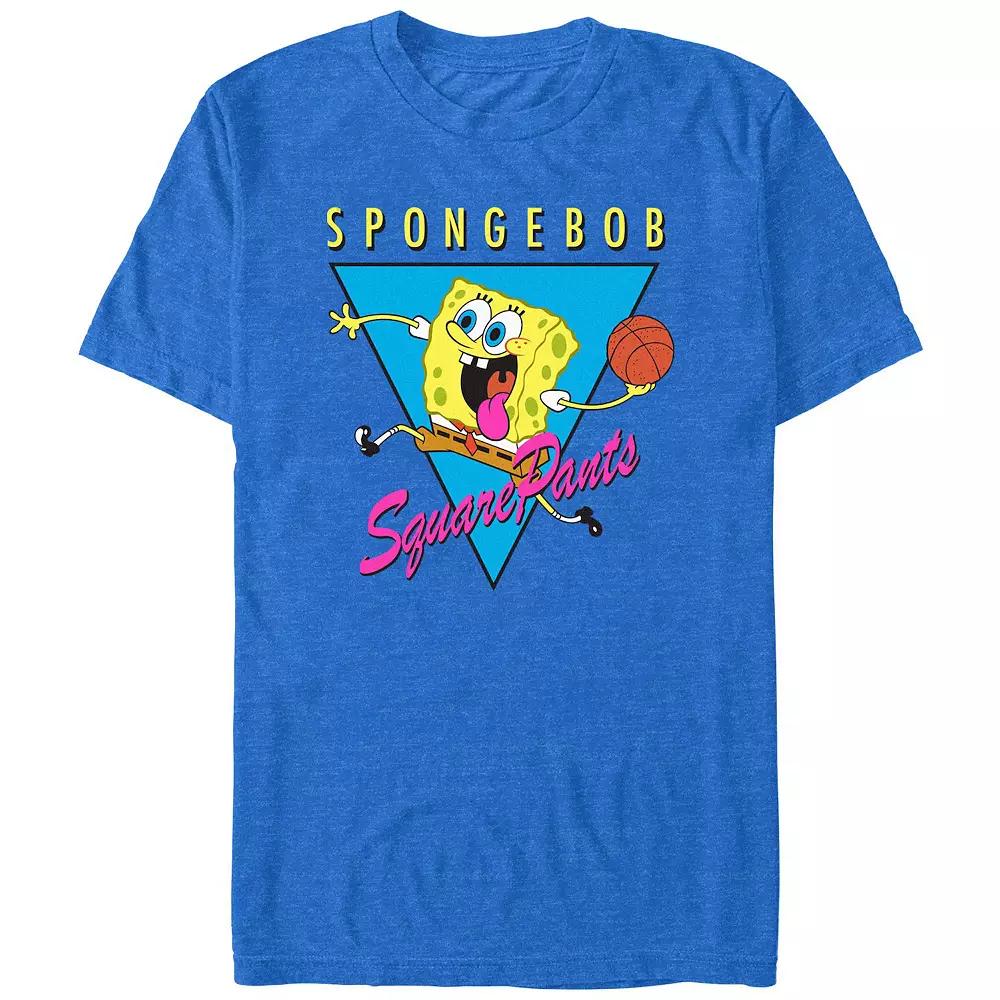 Men's SpongeBob SquarePants Basketball Player Graphic Tee,  Product Image