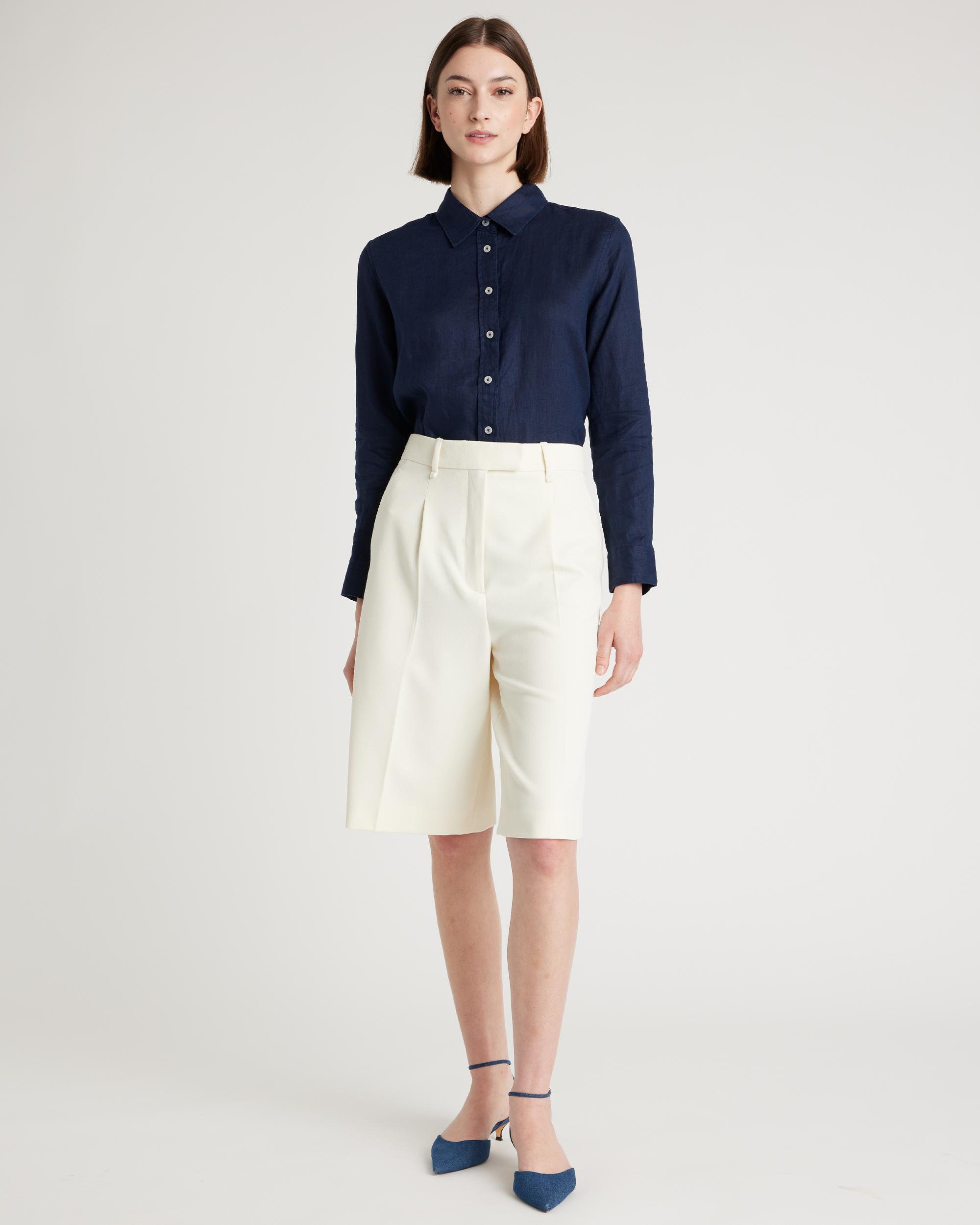 Quince | Women's 100% European Linen Long Sleeve Shirt Product Image
